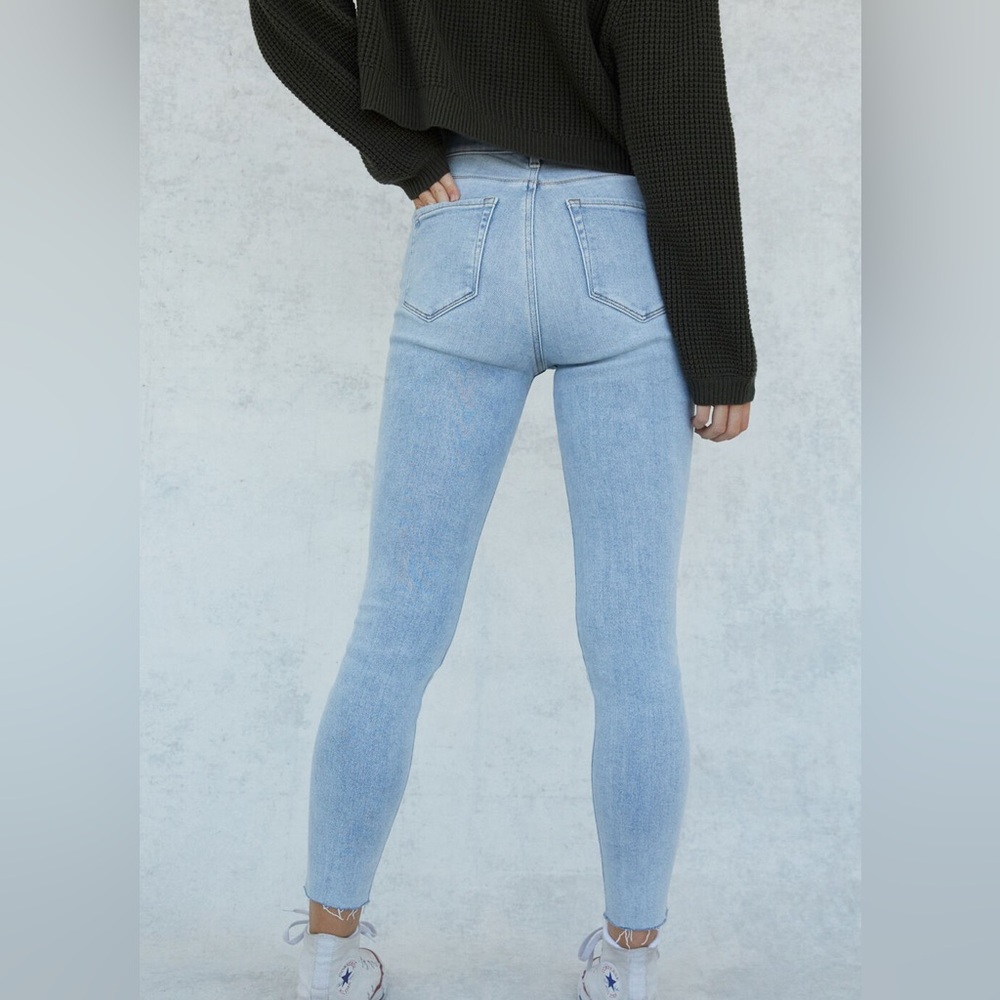 Pac Sun Super Stretch Distressed Ankle Jeggings